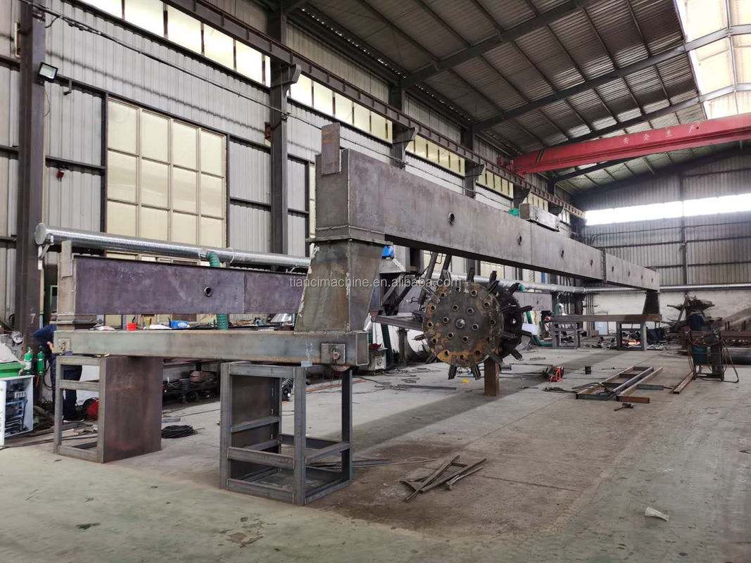 150-400m3/H क्षमता कार्बनिक अपशिष्ट खाद टर्नर मशीन पहिया प्रकार