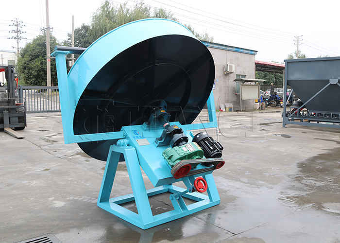 कार्बनिक उर्वरक उत्पादन लाइन पशु अपशिष्ट पैन डिस्क पेलेटिज़र ग्रेन्युलेशन मशीन