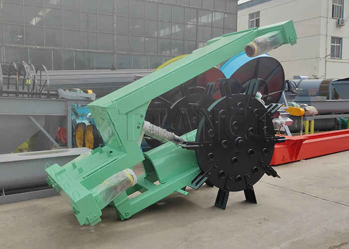 150-400m3/H आउटपुट बड़े फ्लिपिंग स्पैन कंपोस्ट टर्निंग मशीन पहिया प्रकार