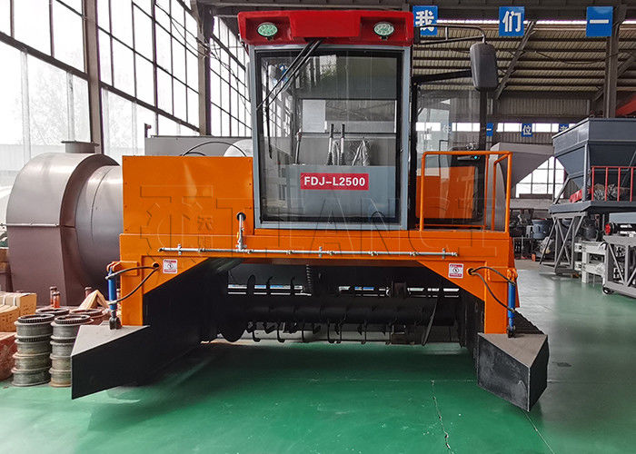 जैविक खाद किण्वन खाद मशीन ग्राउंड पाइल एरोबिक अपघटन के लिए क्रॉलर प्रकार