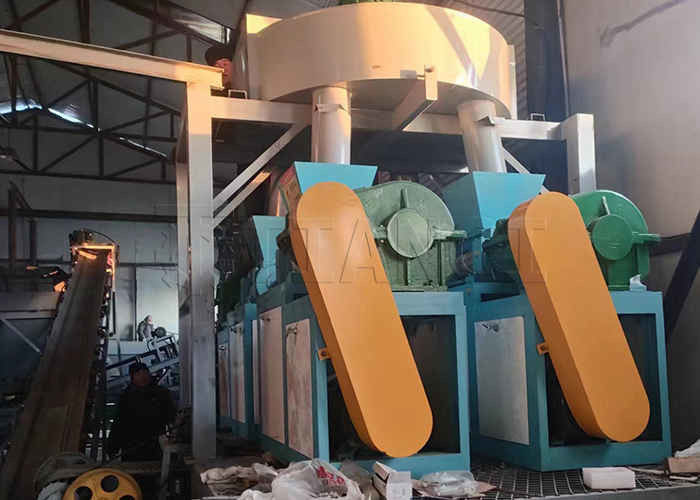 अमोनियम क्लोराइड उर्वरक दानेदार उत्पादन लाइन धूल रोलर प्रेस दानेदार उत्पादन लाइन