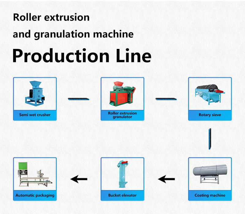 Flexible Solution for Different Fertilizer Formulas Fertilizer Production Line with Dry Granulation Technology