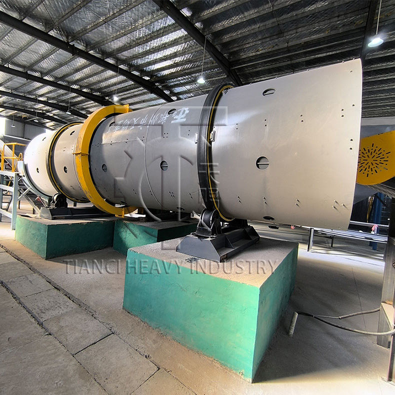 एमएपी ग्रेन्युलर क्रिस्टल मोनोअमोनियम कंपाउंड उर्वरक कारखाने के लिए ग्रेन्युलेशन ड्रम के साथ रोटरी ड्रम ग्रेन्युलेटर उत्पादन लाइन